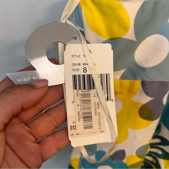 Nine West Blue and Yellow Spaghetti Strap Sundress - Picture 4 of 6